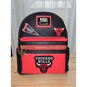 NBA Chicago Bulls Patch Icons Mini Backpack Loungefly